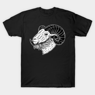 Baphomet Head Occult Demon Goat animal Tattoo Satanic T-Shirt